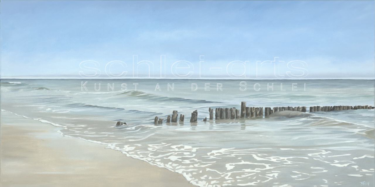 Leinwanddruck "Buhnen" 30X60cm,100x50cm,120x60cm