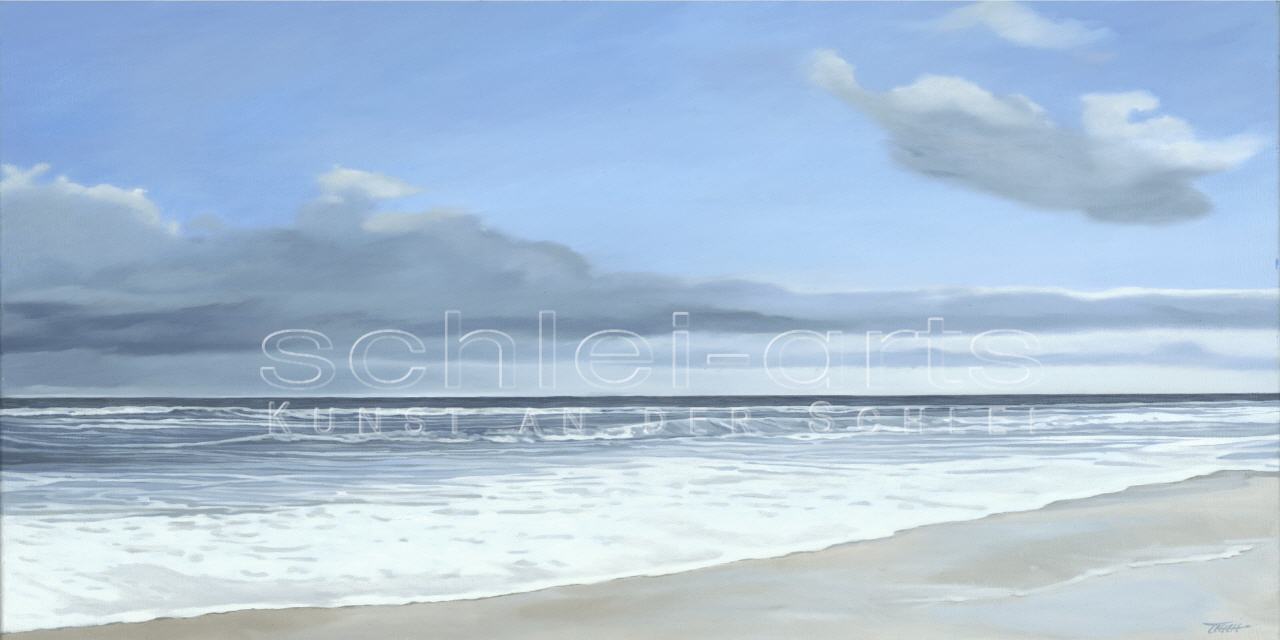 Leinwanddruck "Strandspaziergang" 100x50cm,120x60cm,160x80cm