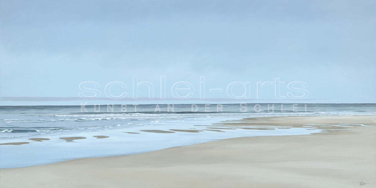 Leinwanddruck "calm Beach" 30X60cm, 100x50cm,120x60cm