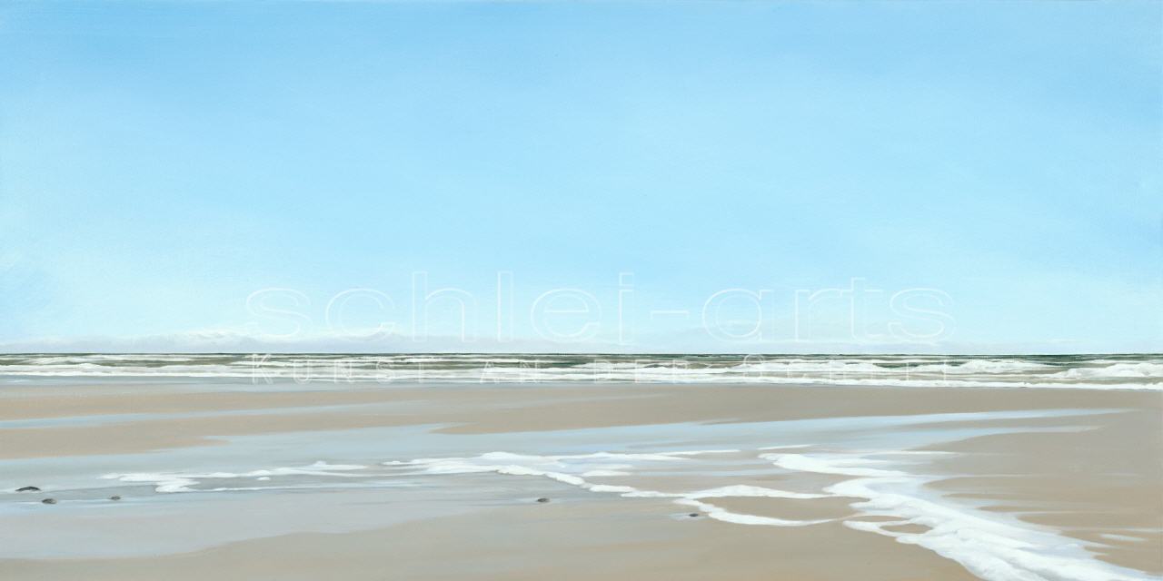 Leinwanddruck "Winterstrand" 30X60cm,100x50cm,120x60cm